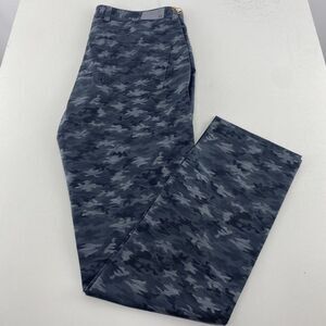 Peter Millar Mens‎ Golf Pants 34x32 Charcoal Gray Camoflauge Camo Stretch